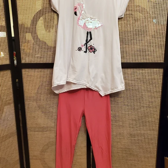 Girl's Flamingo Set W/ Scarf - Picture 9 of 10